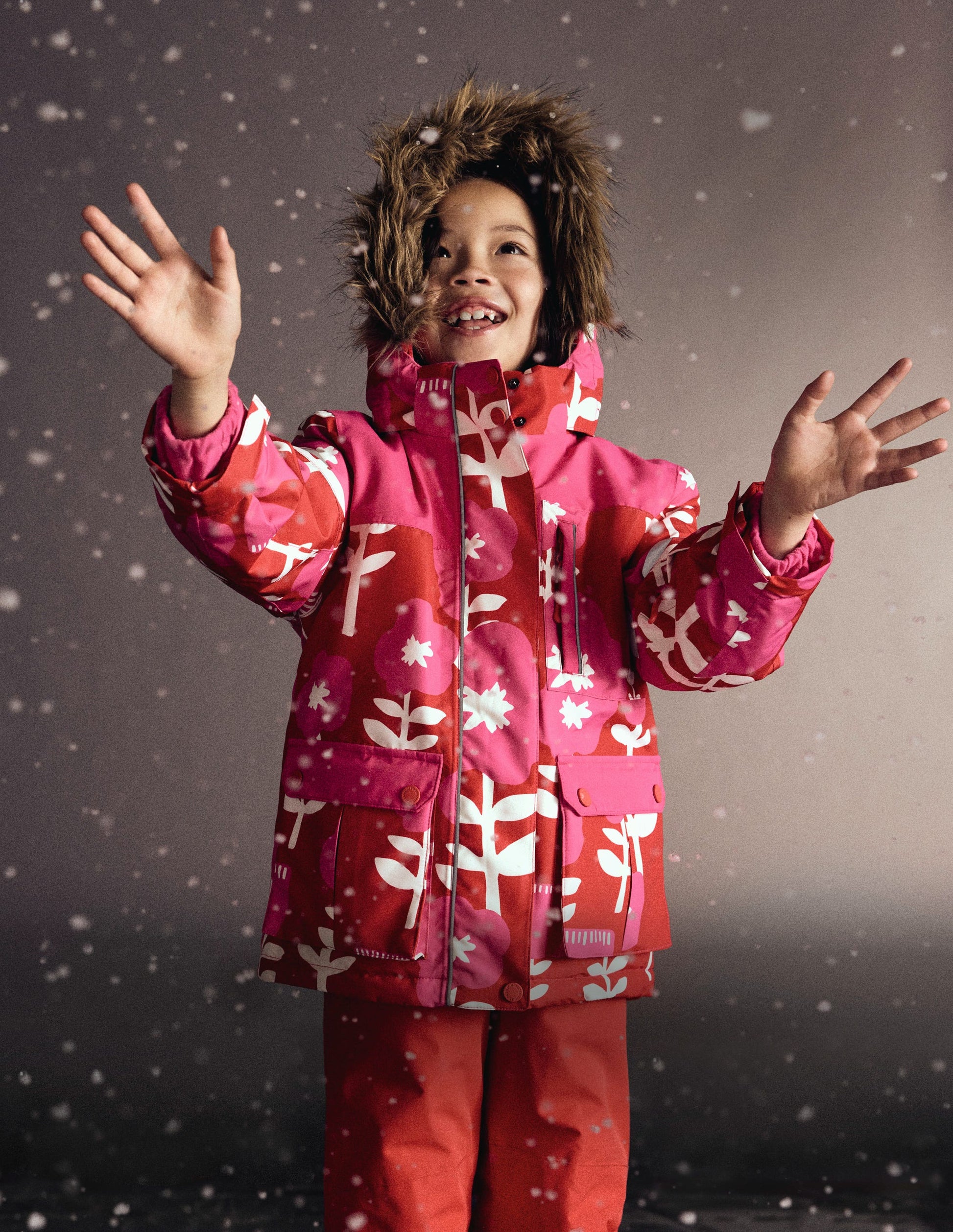 All-Weather Waterproof Coat-Giant Pink-1