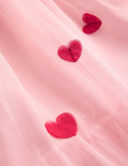 Tiered Tulle Dress-Chalk Pink Hearts-4
