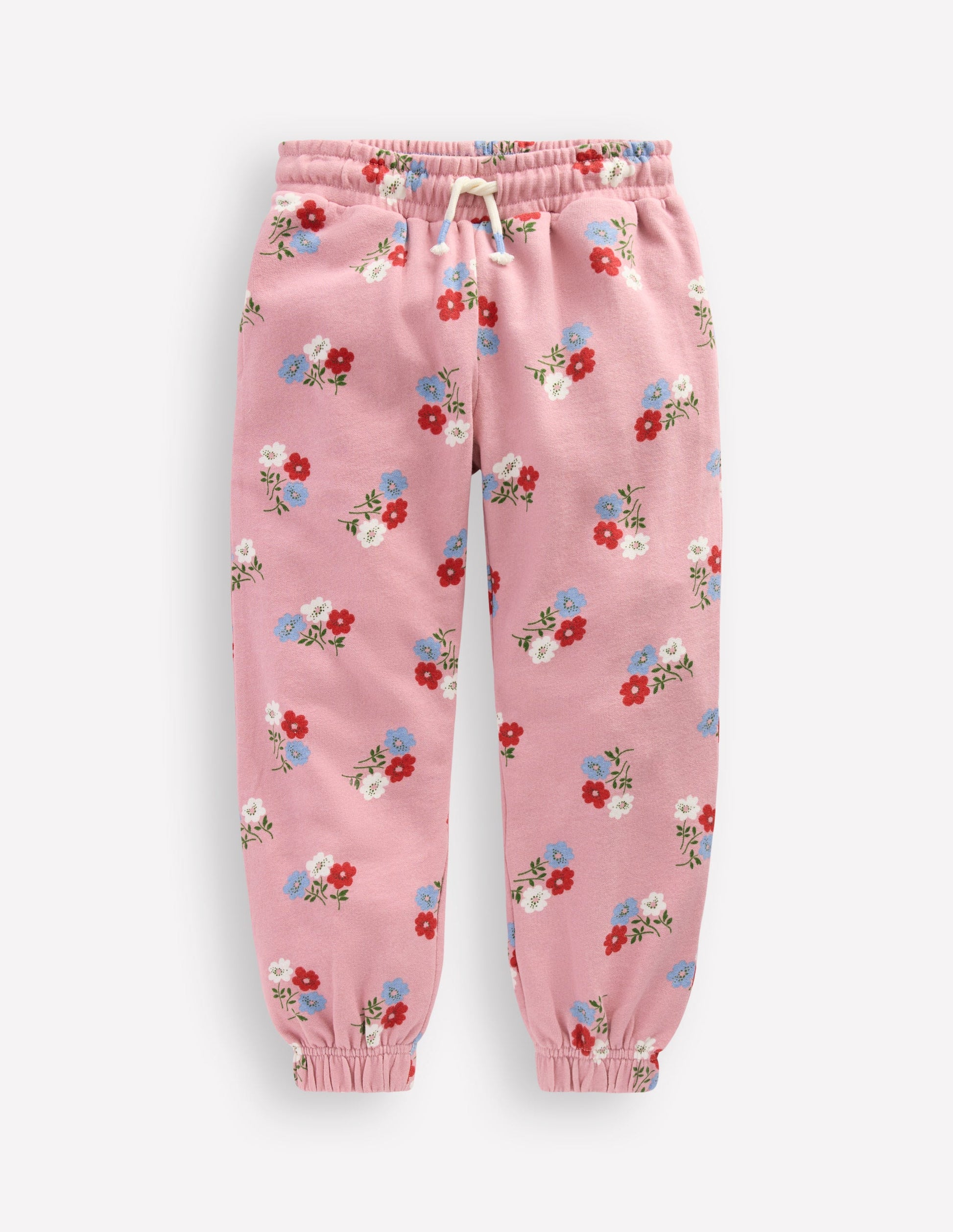 Fun Printed Jogger-Vintage Pink Posy-1