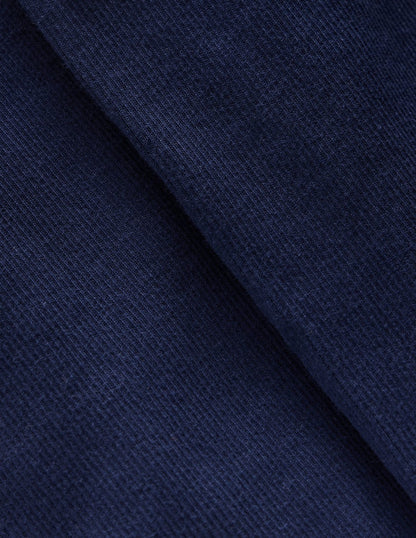 Ribbed Flare Leggings-College Navy-7