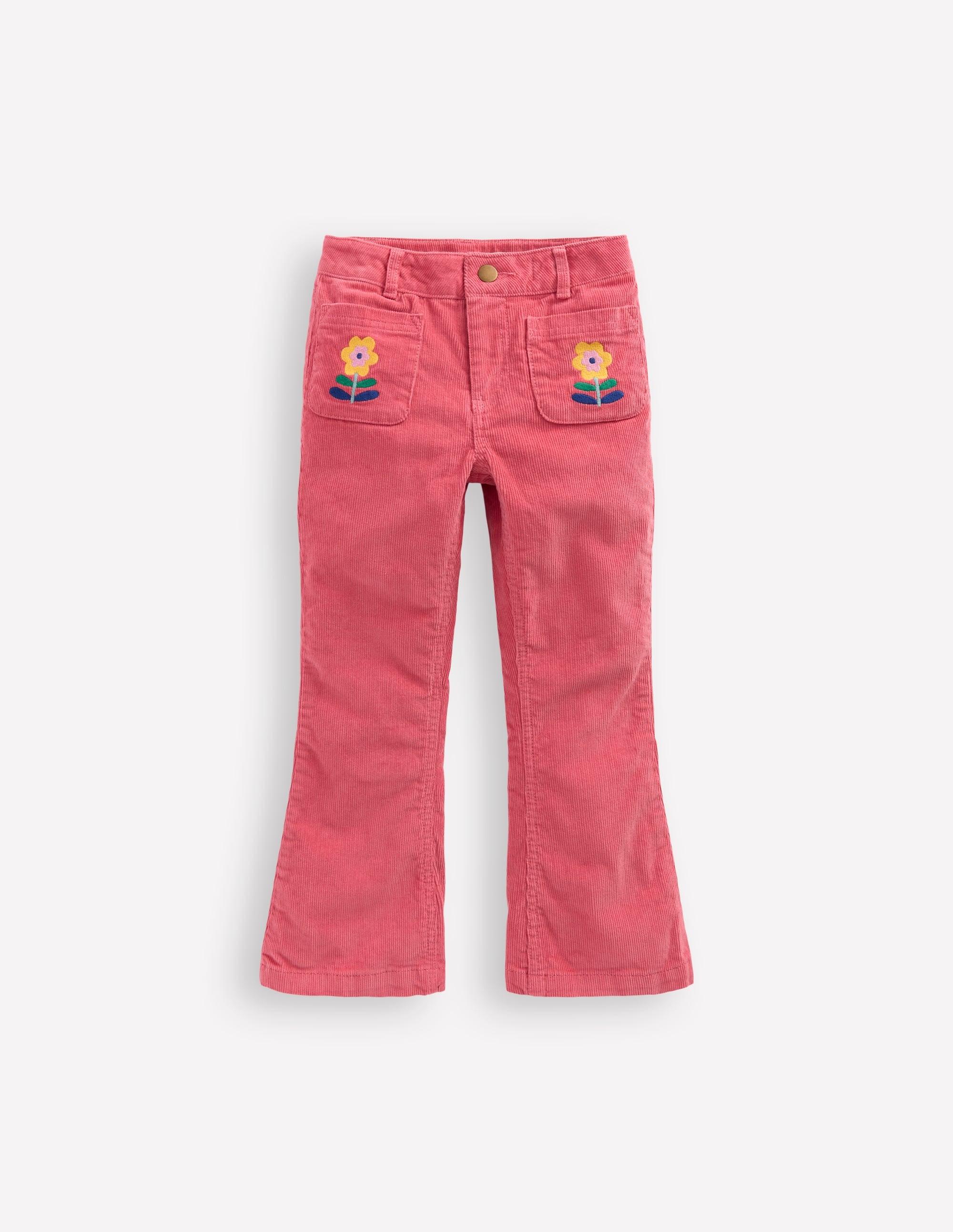 Kick Flare Trouser-Rose Pink - Image 4