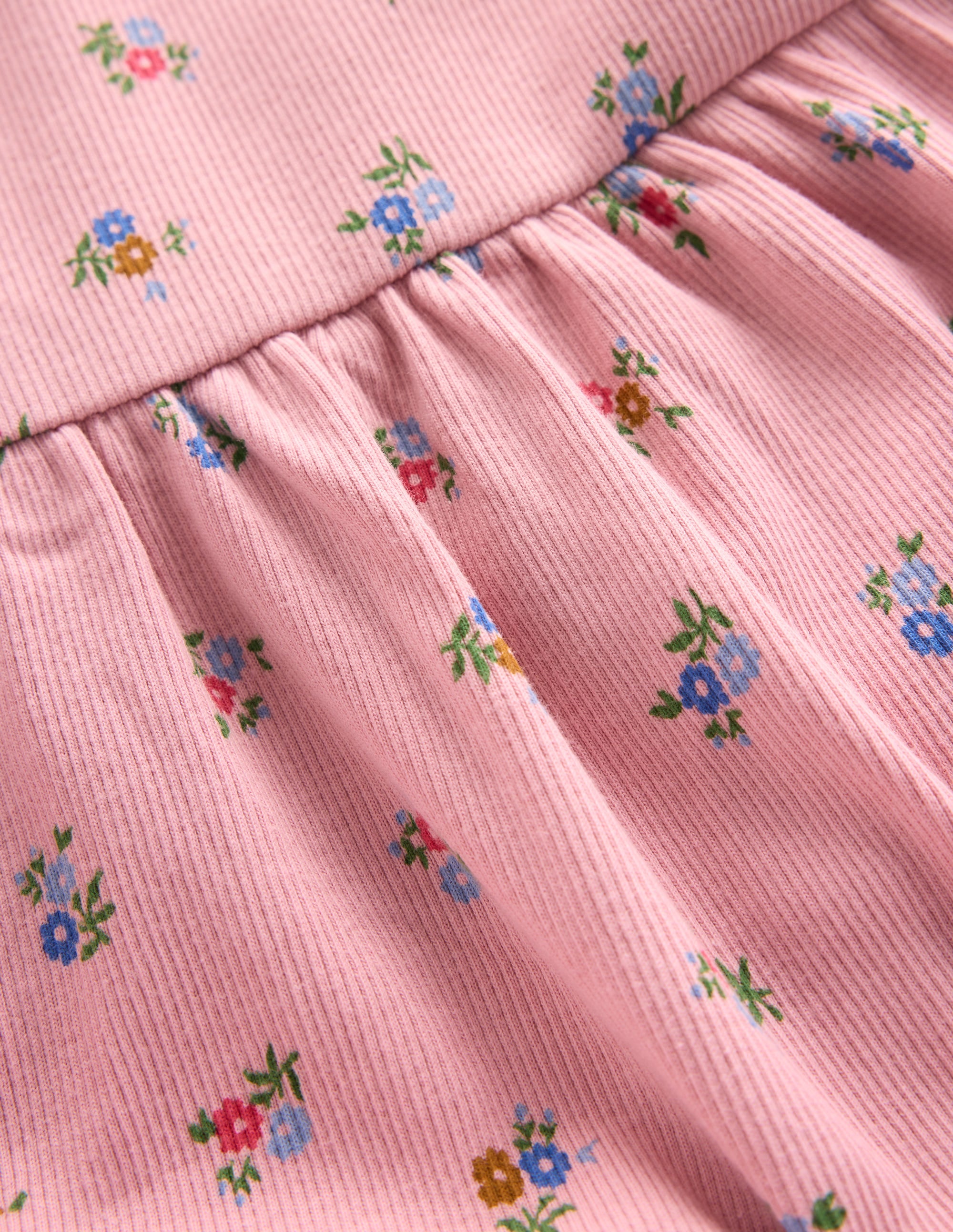 Ribbed Tunic Set-Vintage Pink Spaced Ditsy - Image 3