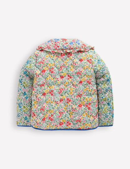 Quilted Collared Jacket-Rose Pink Flowerbed-3