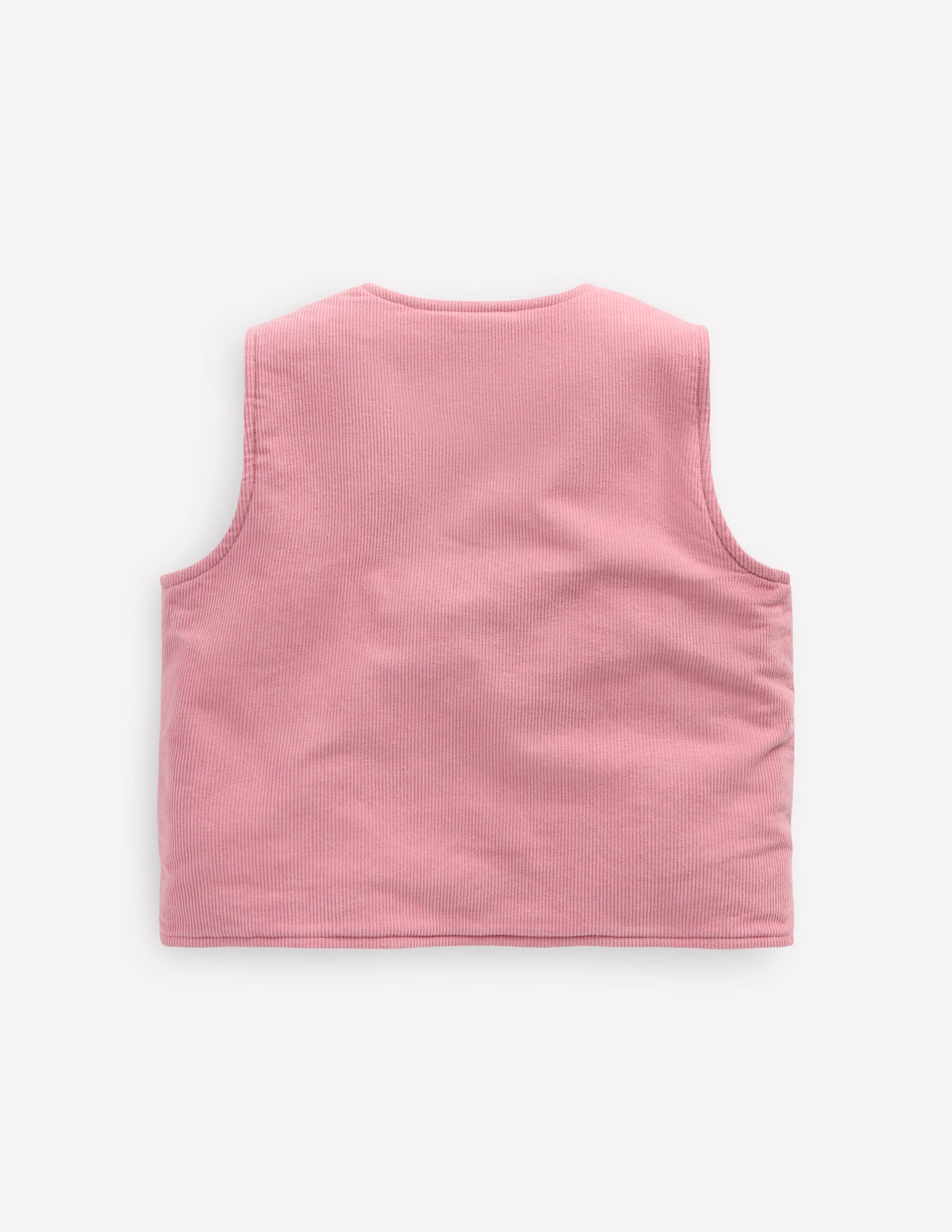 Embroidered Cord Gilet-Vintage Pink-3