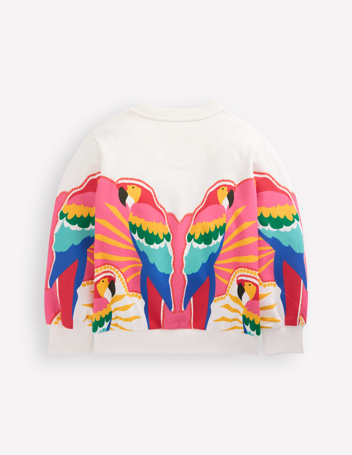 Printed Relaxed Sweatshirt-Multi Parrot - Image 6