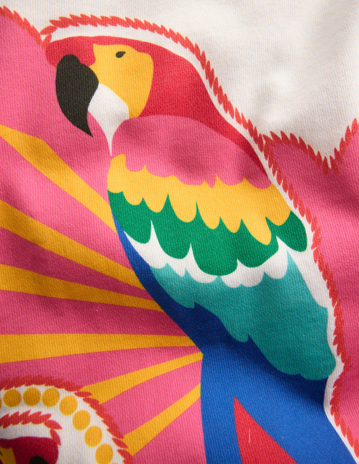 Printed Relaxed Sweatshirt-Multi Parrot-7