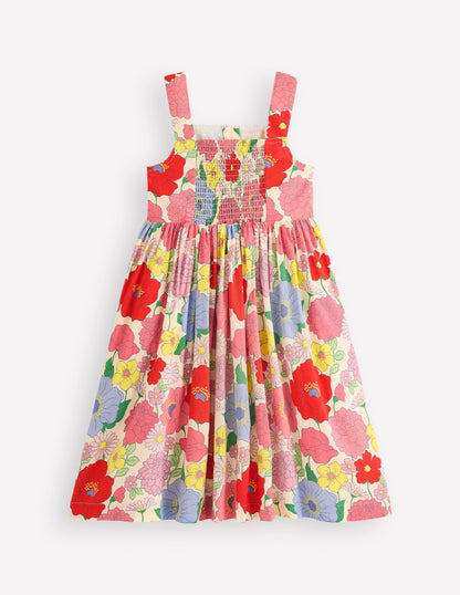 Remy Button Through Dress-Multi Summer Garden-7