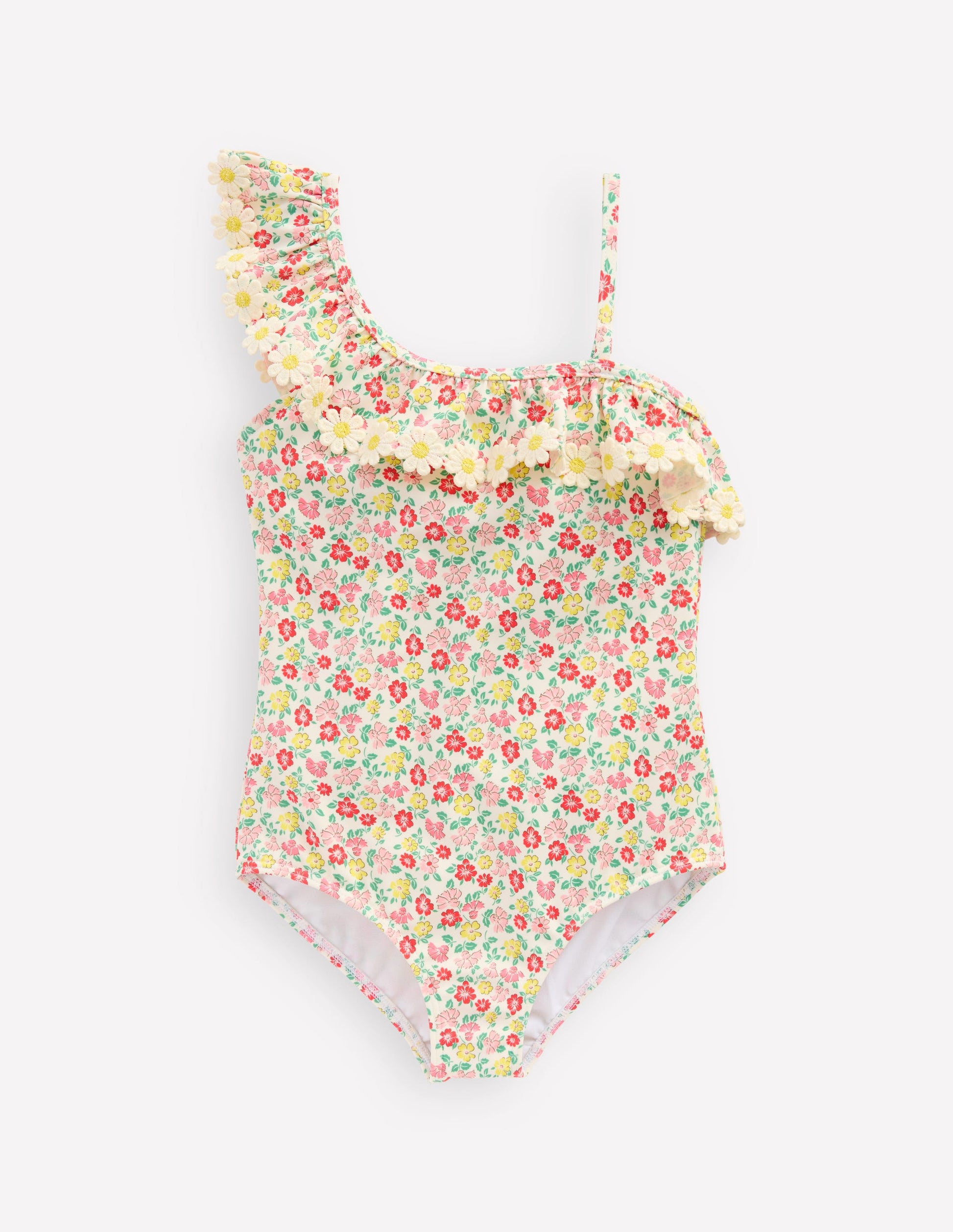 Lila One Shoulder Swimsuit-Multi Summer Flowerbed-1