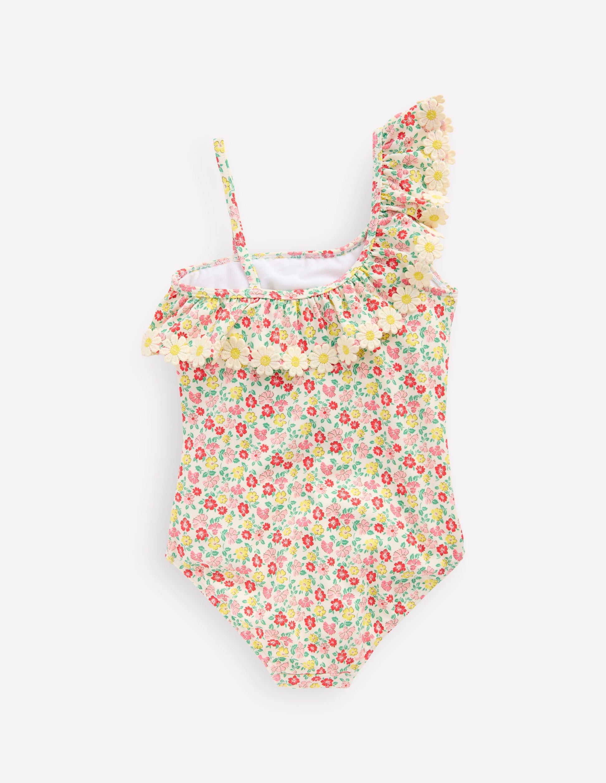 Lila One Shoulder Swimsuit-Multi Summer Flowerbed-2