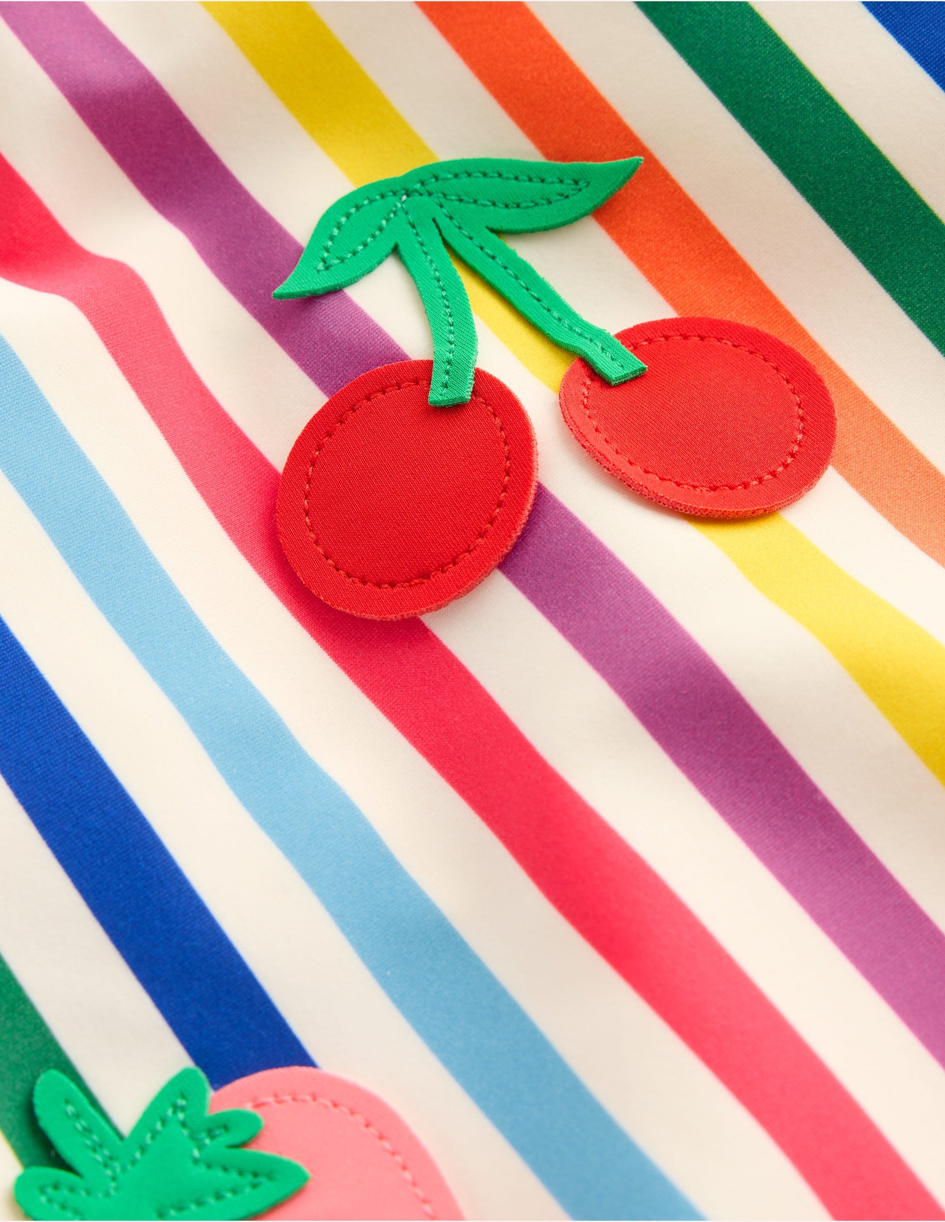 Ellery Fun Logo Swimsuit-Rainbow Stripe Fruit-4
