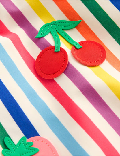 Ellery Fun Logo Swimsuit-Rainbow Stripe Fruit-4