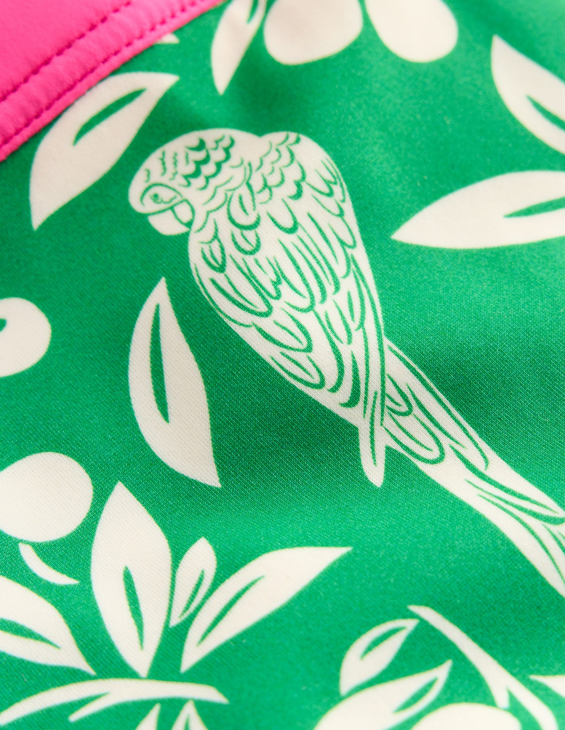 Patterned Swim Shorts-Rich Emerald Parrot Palm-4