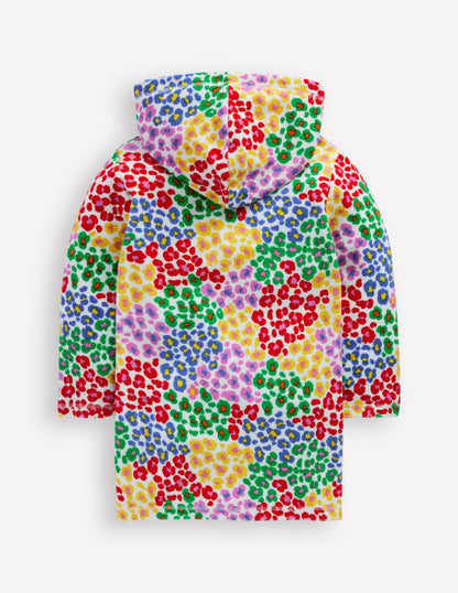 Romie Towelling Zip Throw-On-Multi Rainbow Leopard-3