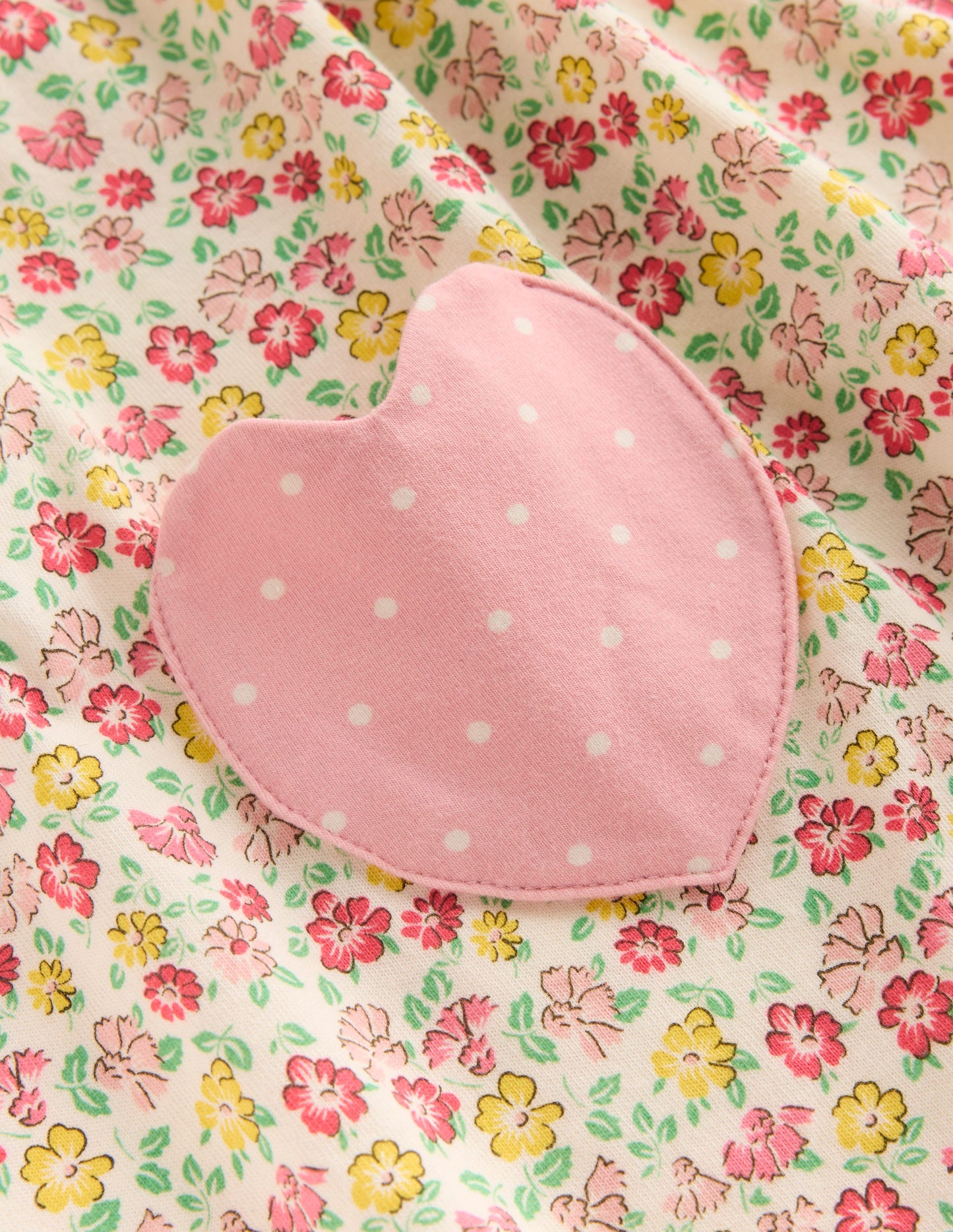 Short-sleeved print tunic set-Multi Summer Flowerbed