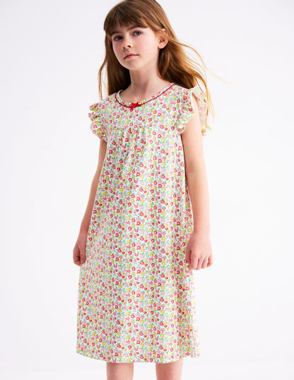 Short Sleeve Nightie-Multi Summer Flowerbed-1