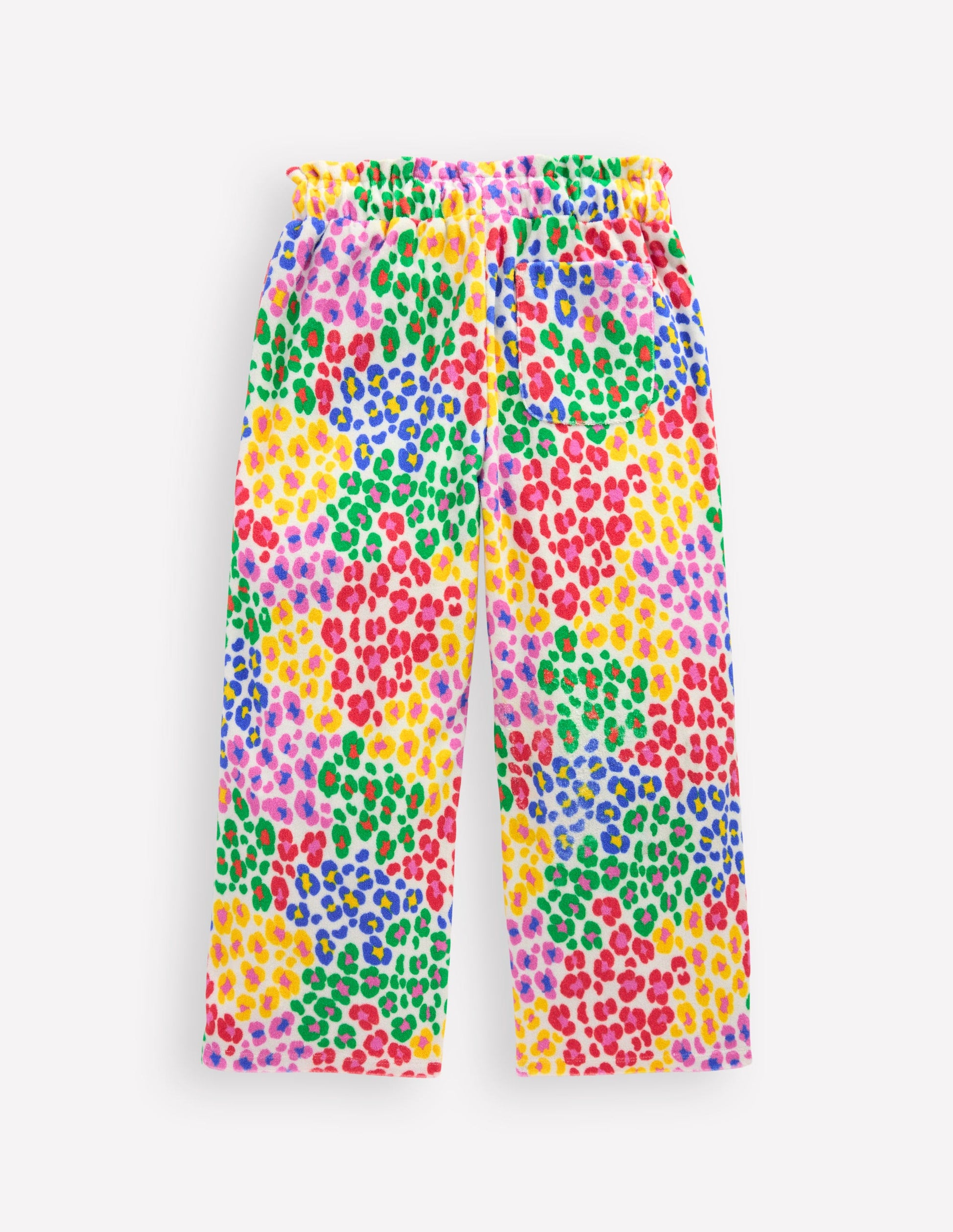 Towelling Trousers-Multi Rainbow Leopard-2