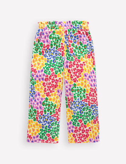 Towelling Trousers-Multi Rainbow Leopard-2