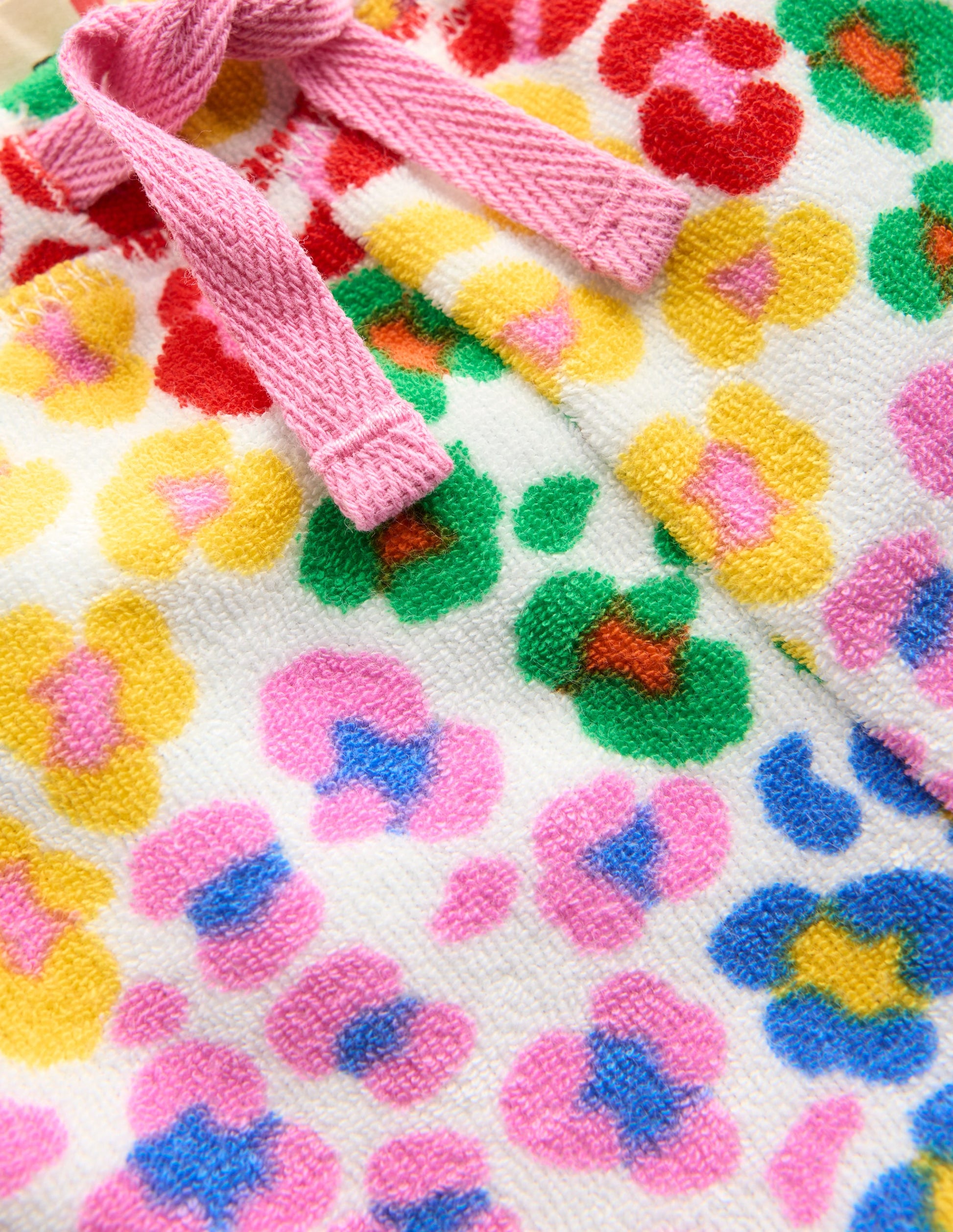 Printed Towelling Short-Multi Rainbow Leopard-3