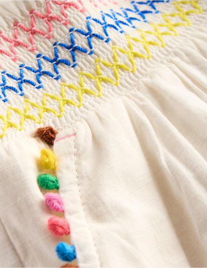 Pull-On Shorts-Soft Ivory-4