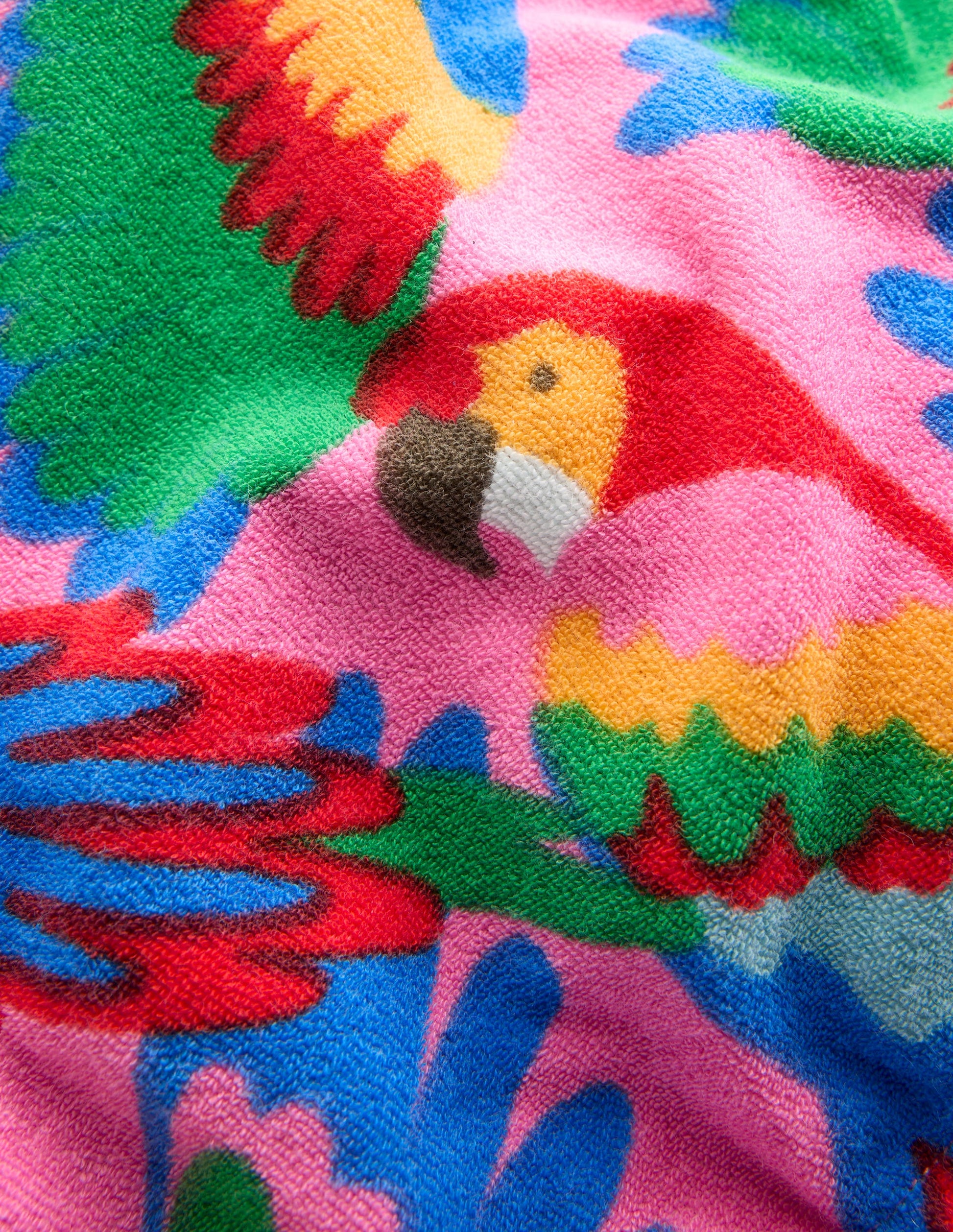 Towelling Top-Multi Rainbow Parrot-3
