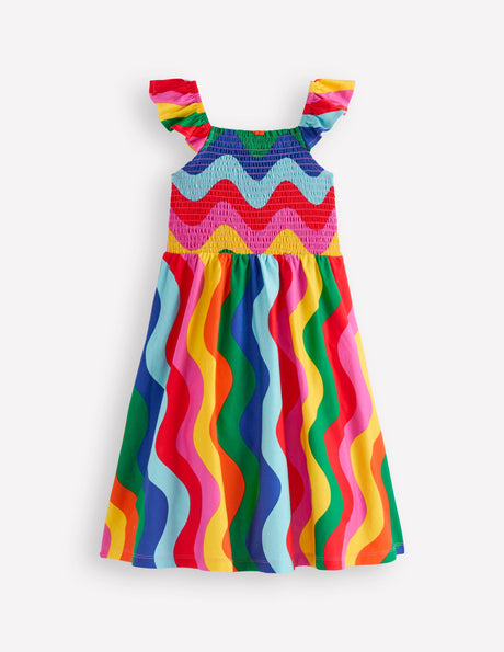 Boden Whale And Stripe Dress 2T main image 0