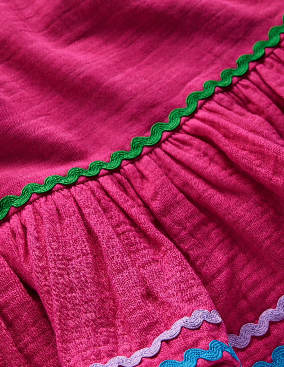Emmy Woven Beach Dress-Raspberry Pink - Image 3