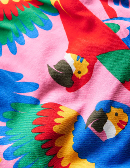 Holiday Trousers-Multi Rainbow Parrot-4