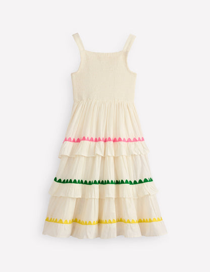Odette Tiered Woven Sundress-Soft Ivory-3