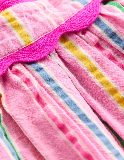 Maribel Strappy Swing Sundress-Pink Multi Stripe-7