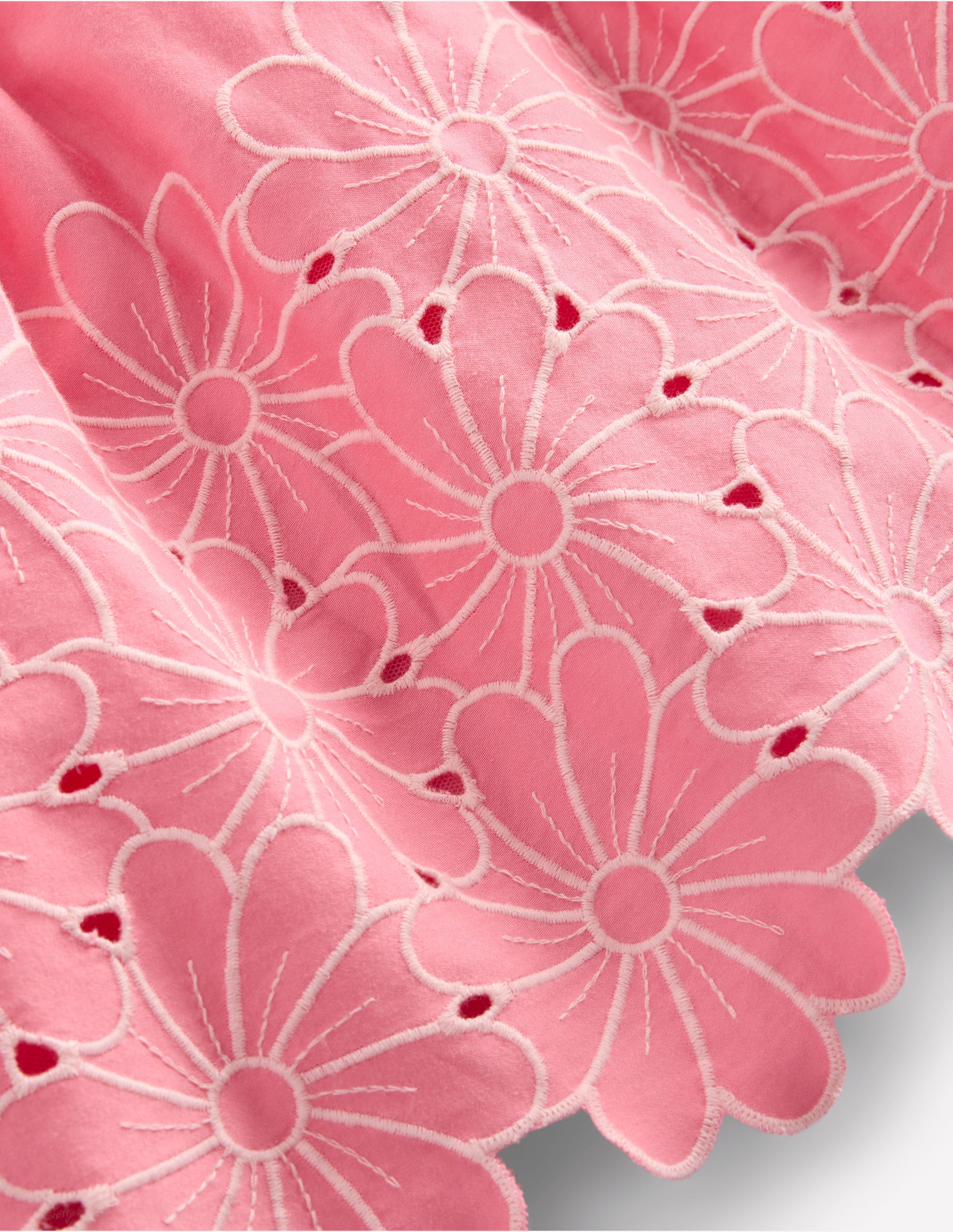 Flower Hem Occasion Dress-Salmon Pink - Image 3