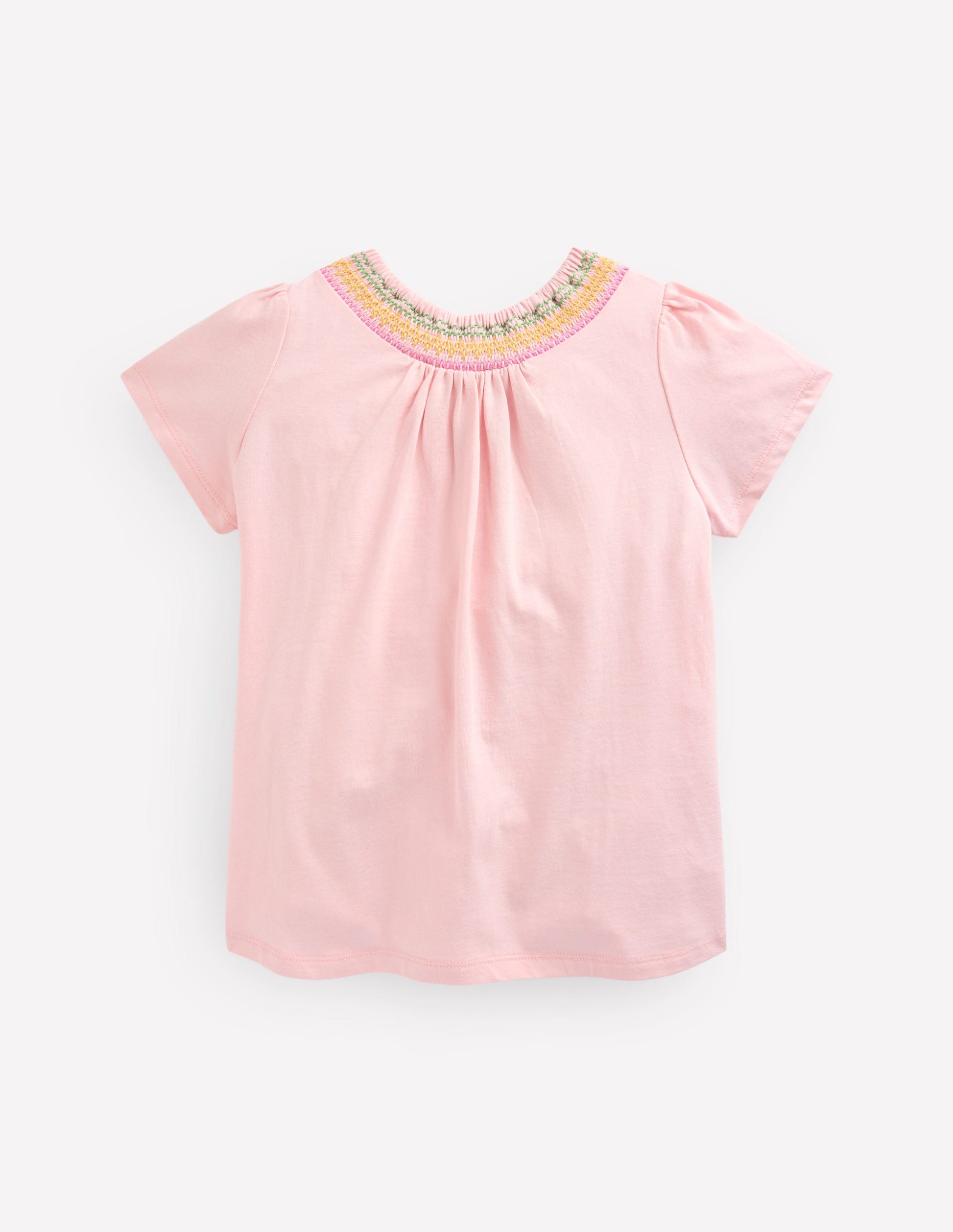 Jersey Smocked Top-Chalk Pink-2