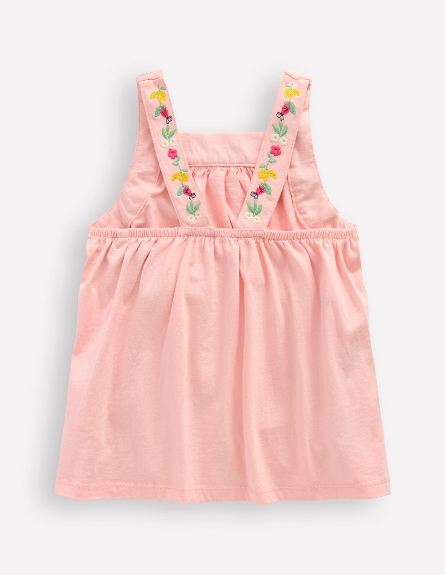 Embroidered Sleeveless Top-Chalk Pink