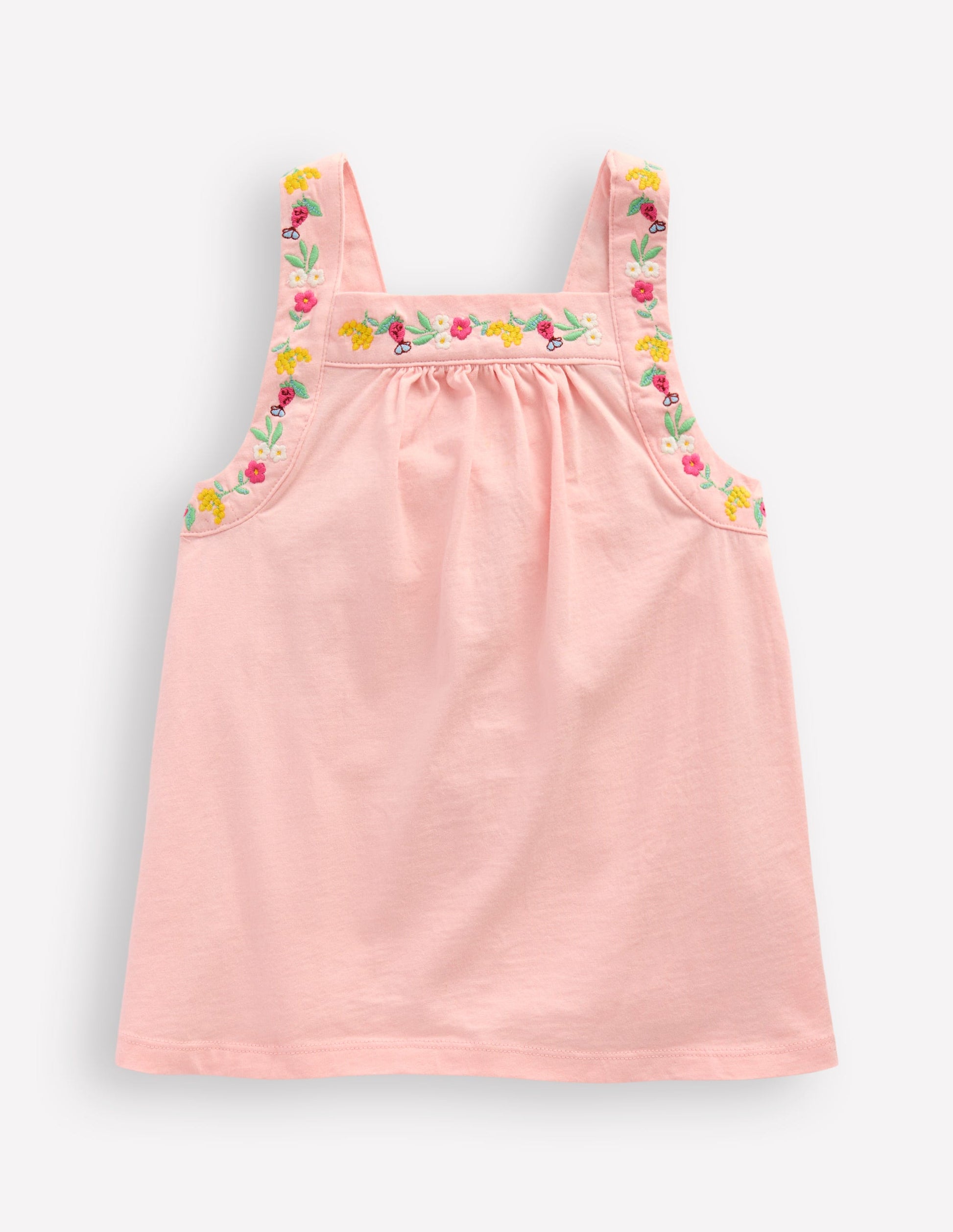 Embroidered Sleeveless Top-Chalk Pink-2