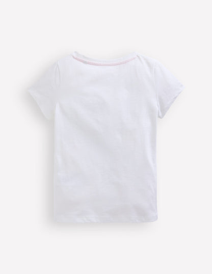 Bay Boucle T-Shirt-White Birds-7