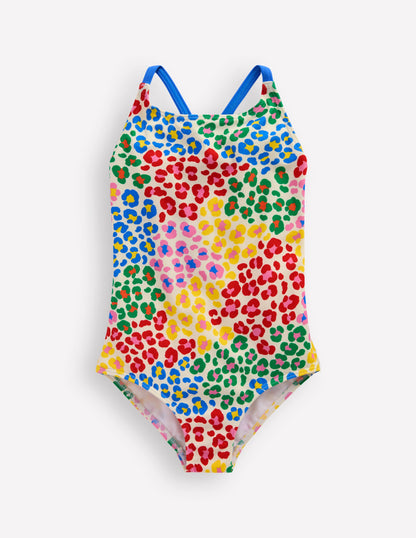 Selena Rainbow Strap Swimsuit-Multi Rainbow Leopard-3