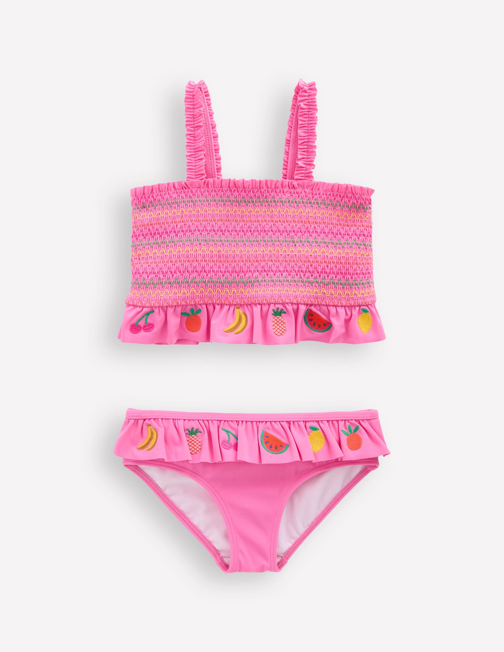 Pretty Peplum Bikini-Pink Fruit-2