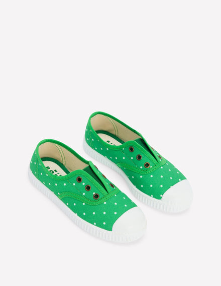 Laceless Canvas Pull-ons-Sapling Green