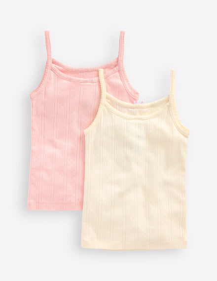 Vests 2 Pack-Pointelle Stripe