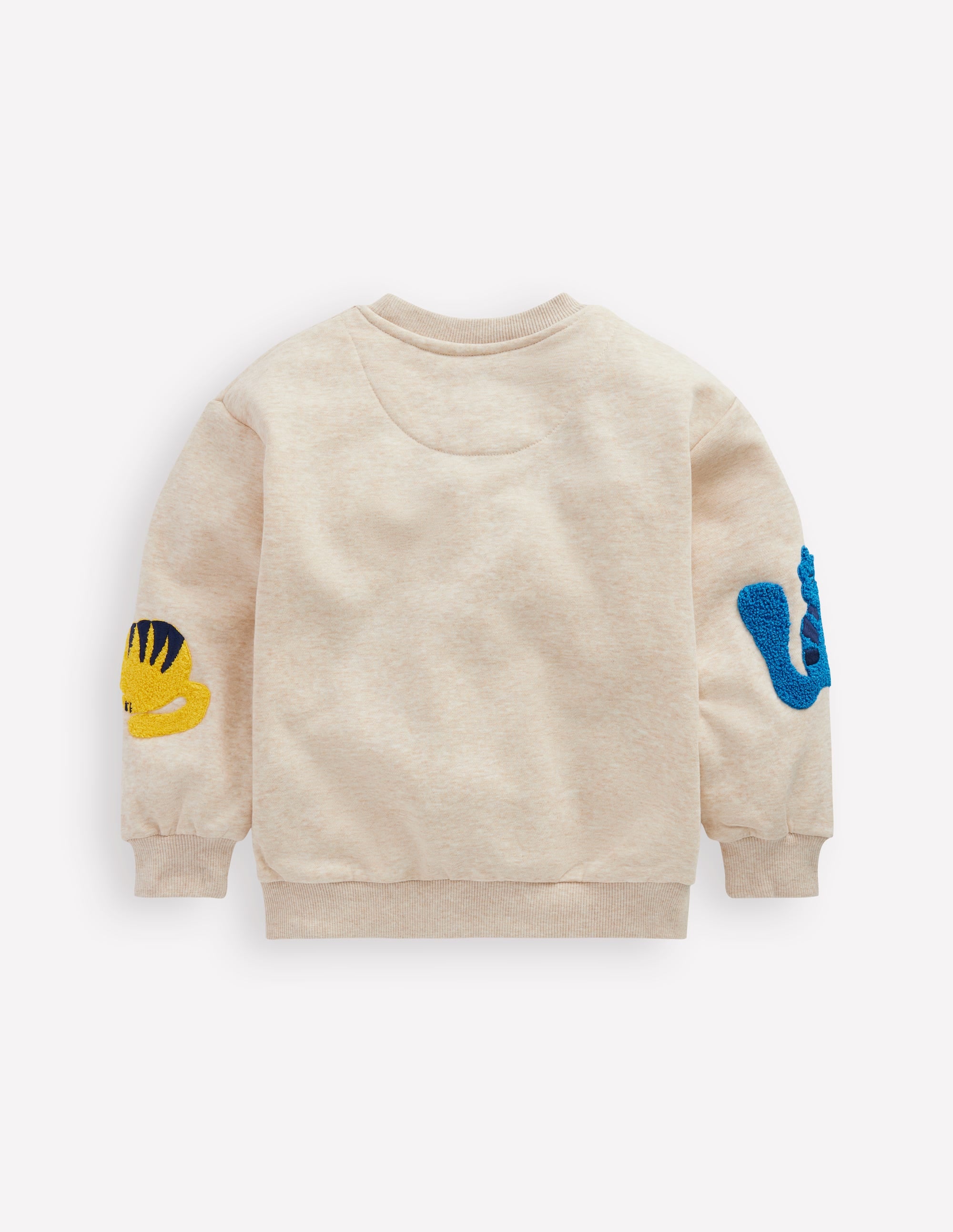 Graphic Boucle Sweatshirt-Oatmeal Marl Cats - Image 2