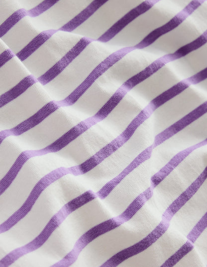 Ella Breton-Ivory / Aster Purple Stripe