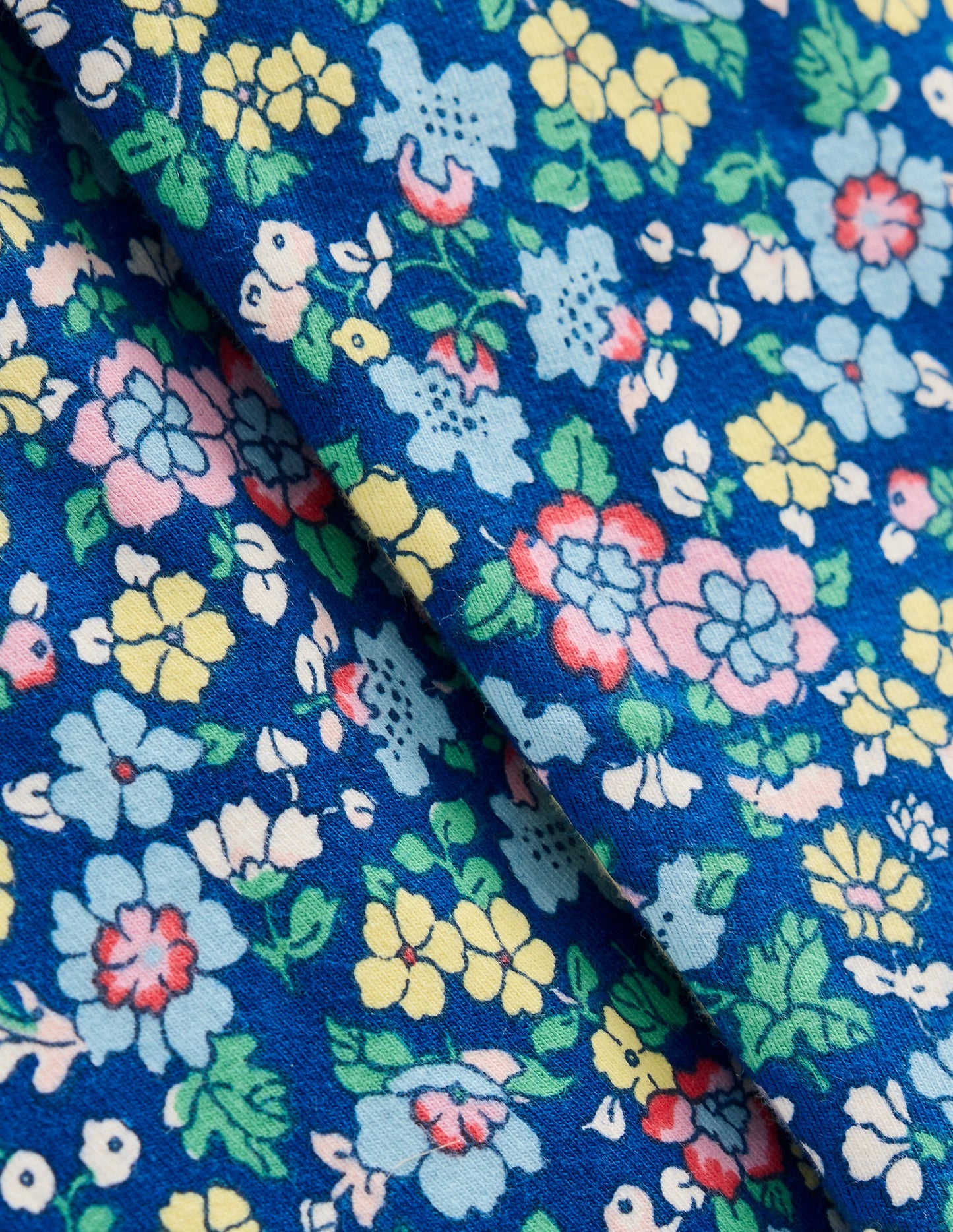 Fun Leggings-Sapphire Blue Nautical Floral