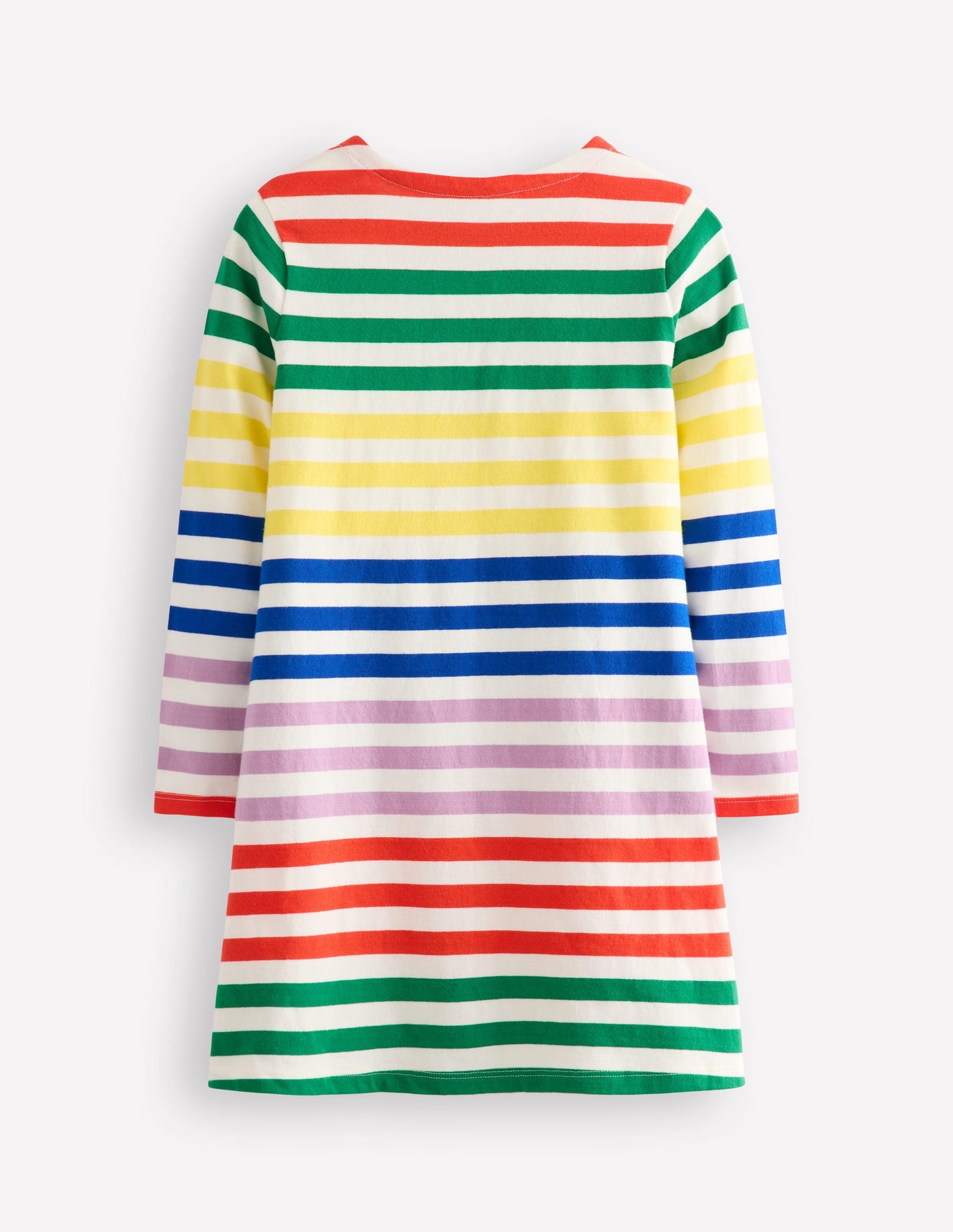 Fun Breton Dress-Multi Stripe