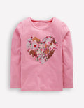 Superstitch Puff Sleeve Top-Bubblegum Pink Bunnies