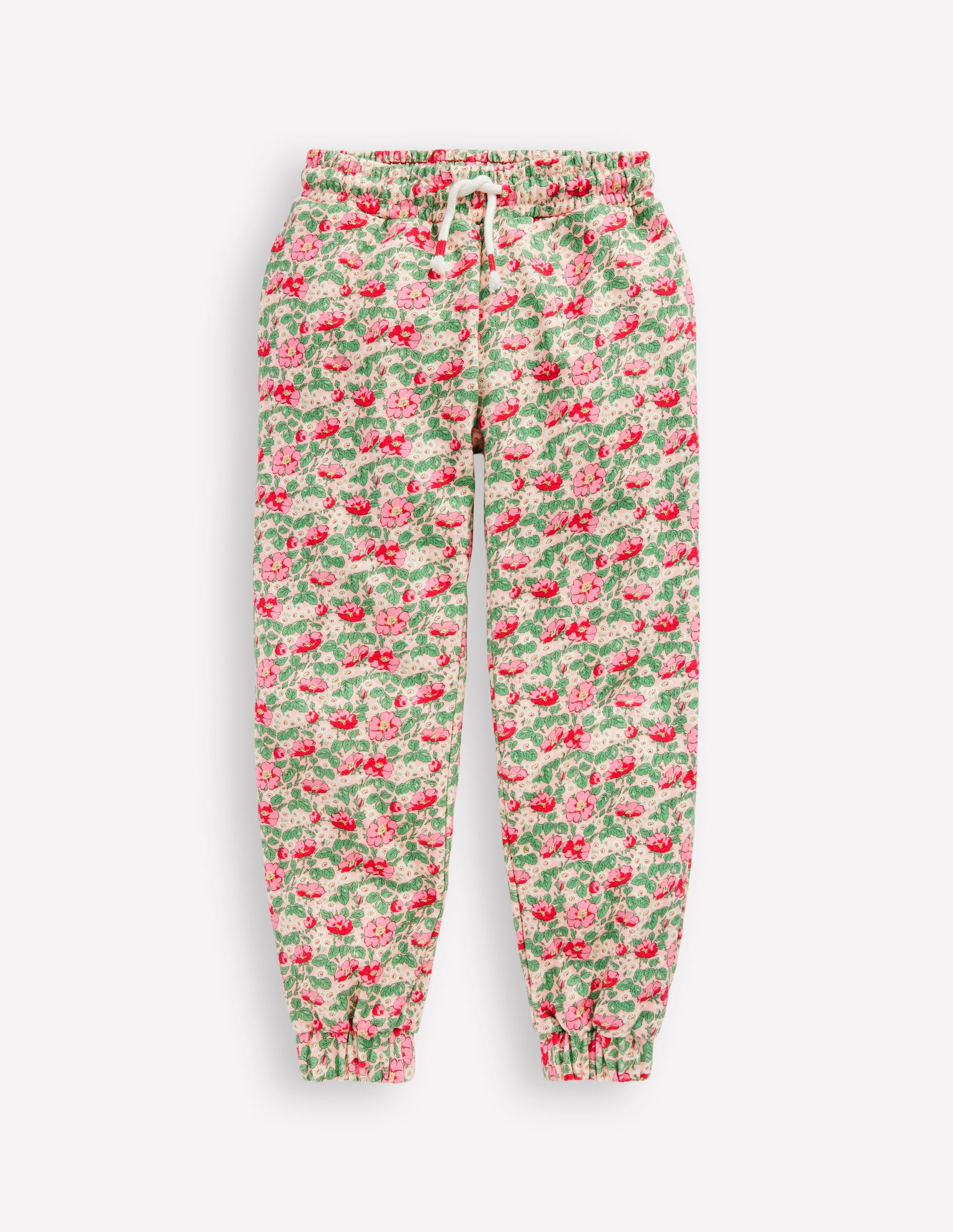 Printed Joggers-Chalk Pink Wild Rose - Image 1