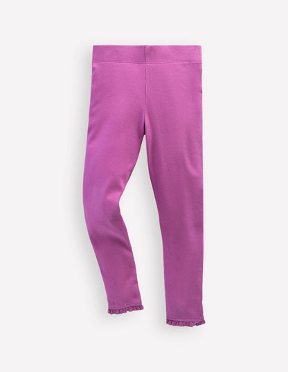 Ribbed Leggings-Foxglove Purple