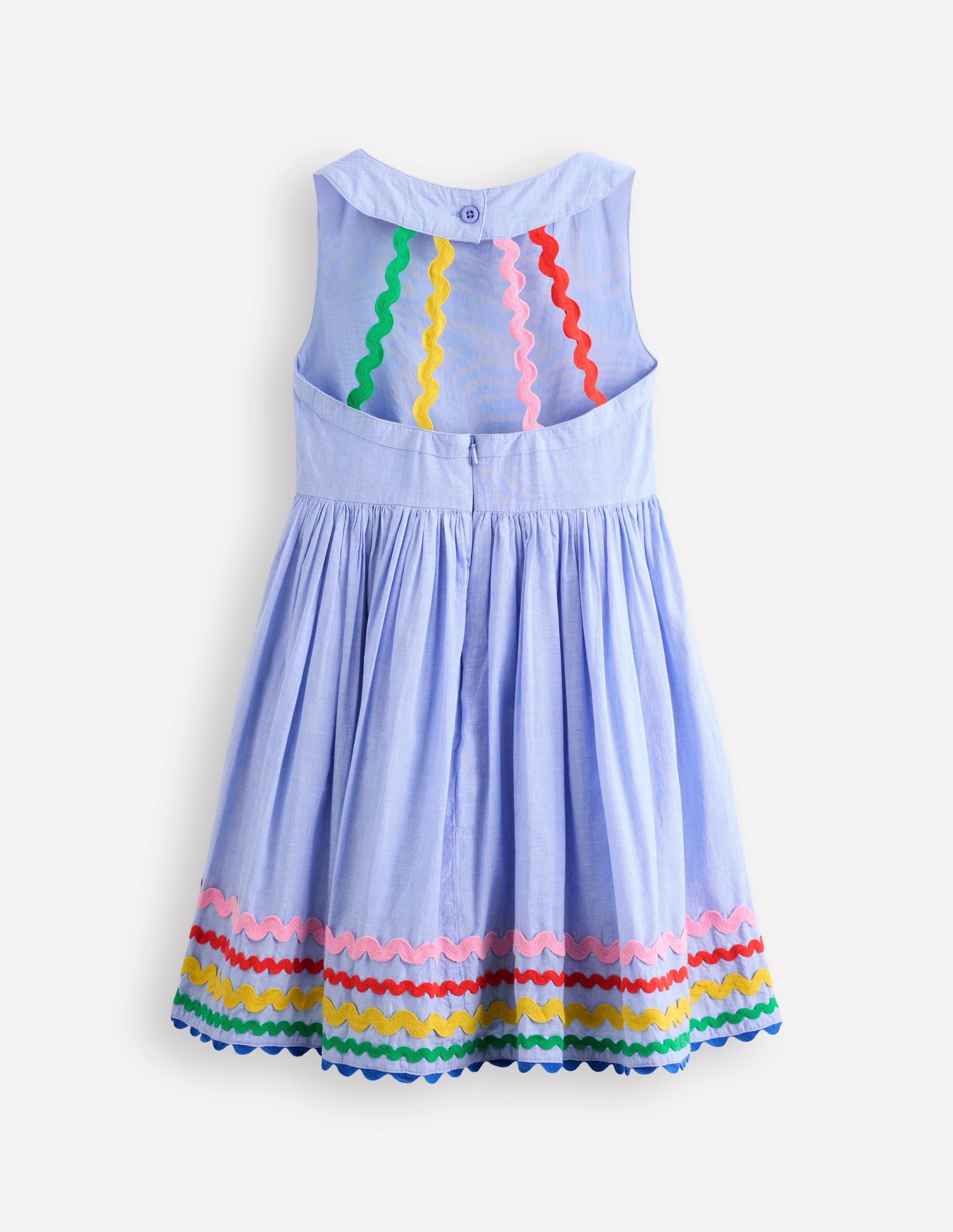 Harlow Back Detail Dress-End on End/Multi Trim - Image 2
