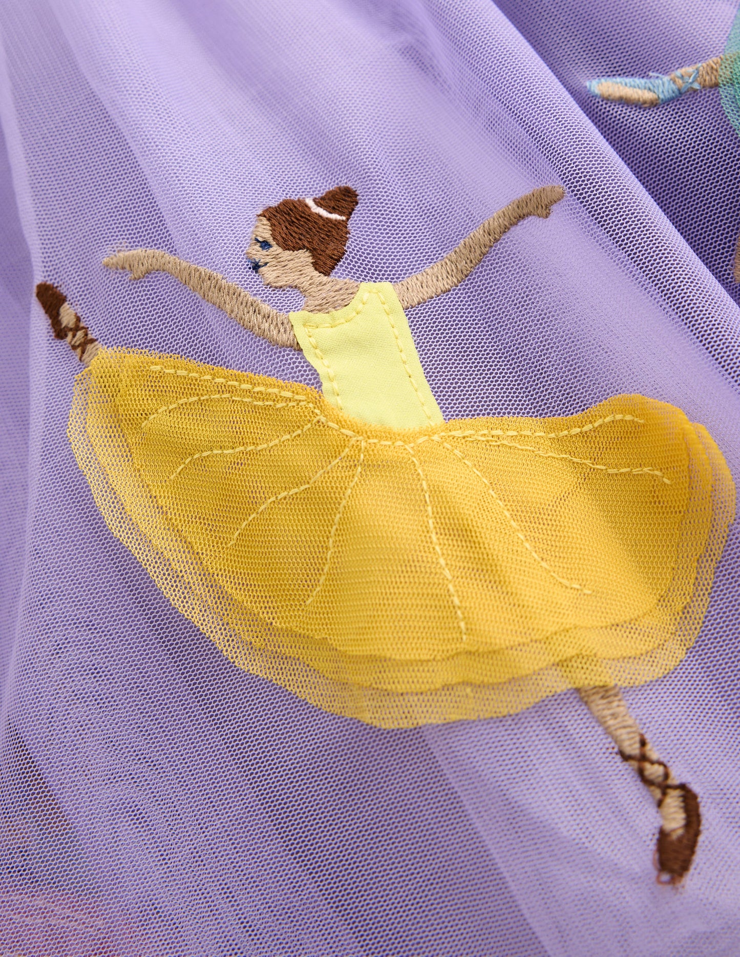 Ami Applique Tulle Dress-Misty Lavender Ballerinas