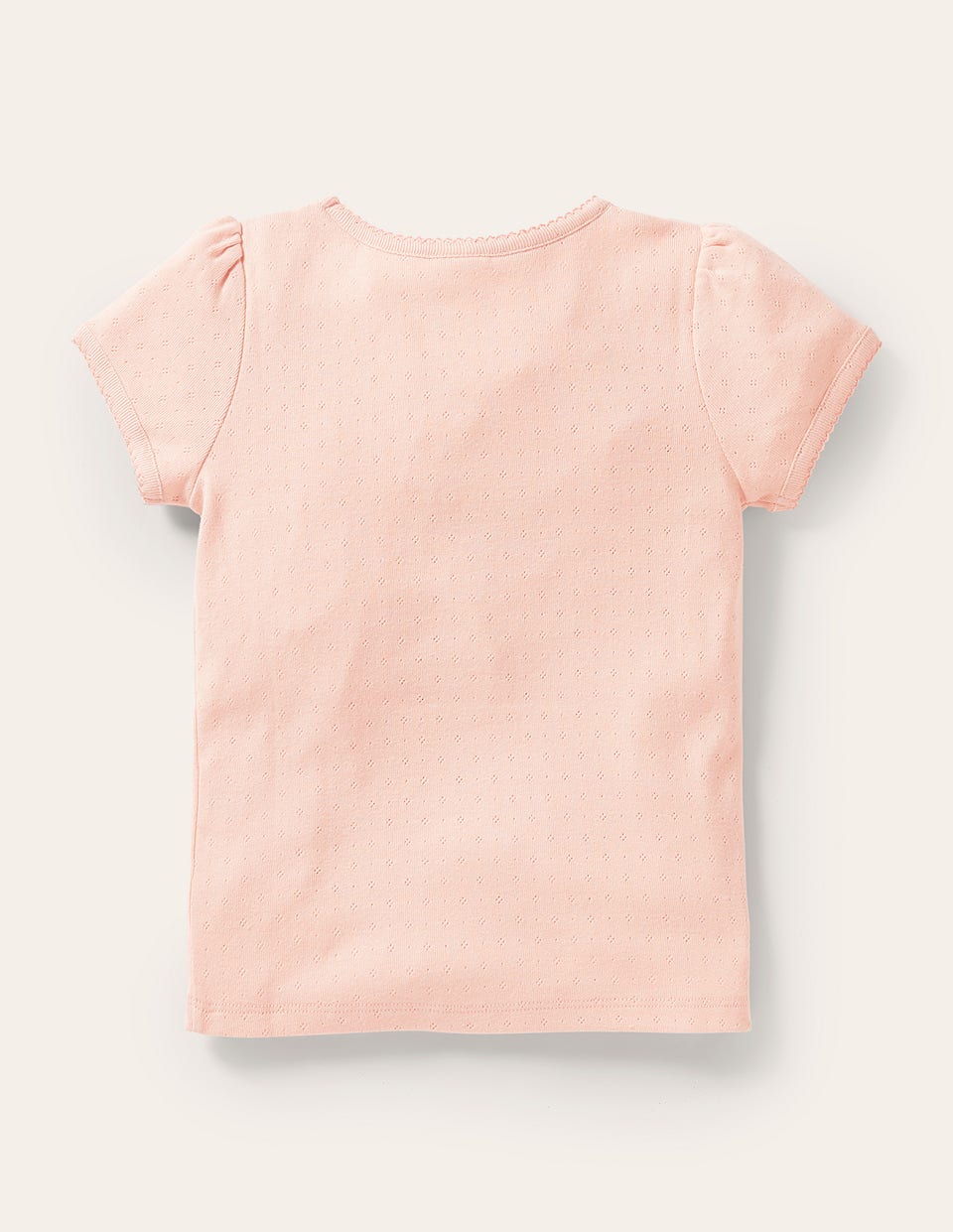 Short Sleeve Pointelle Top-Provence Dusty Pink