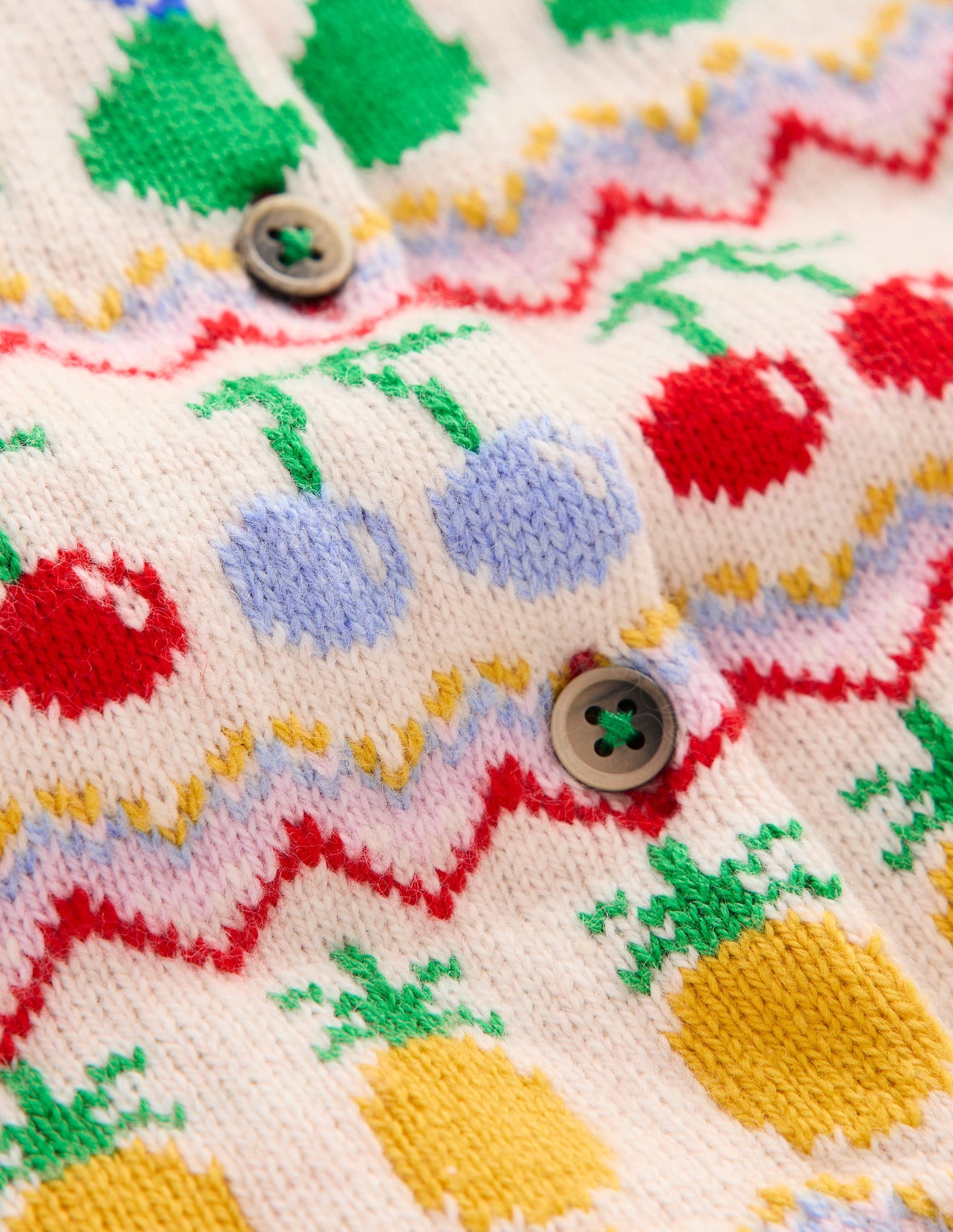 Edie Fair Isle Cardigan-Multi Fruit