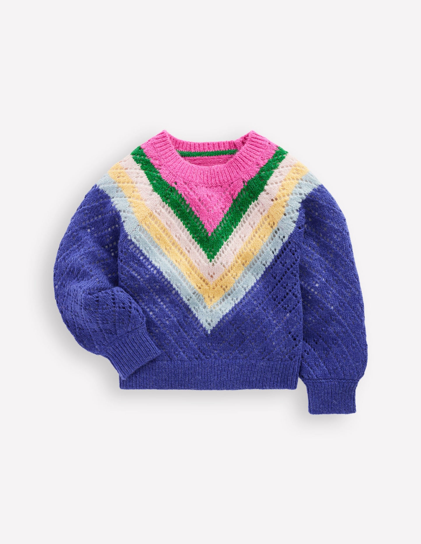 Chevron Jumper-Blue/Pink Chevron